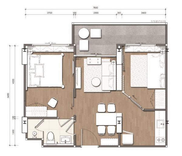 2 Bedroom