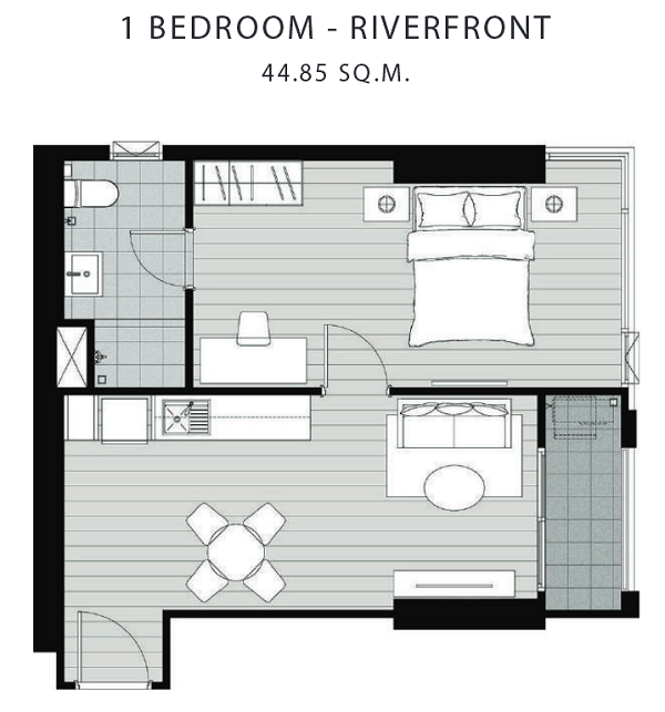 1 Bed - Riveer