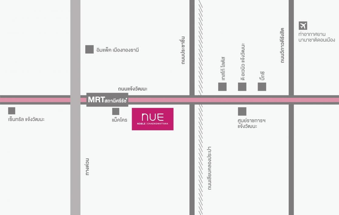 NUE Noble Chaengwattana map