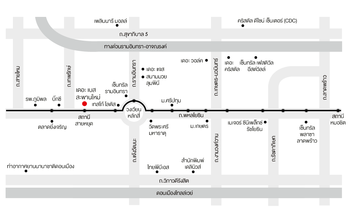THE BASE Saphanmai map