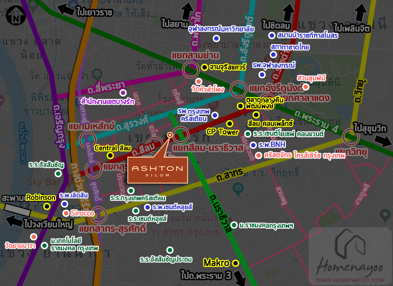 ashton silom place map