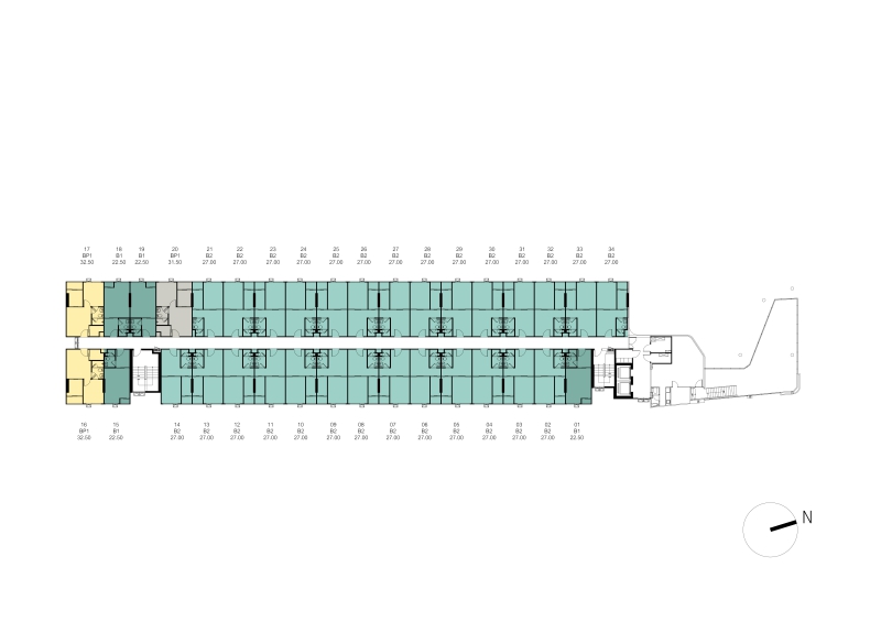 1cxxxTower A Master Plan 2nd Floor Plan