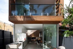 แบบบ้าน 2 ชั้น Modern Loft ทรงลึกที่ออกแบบสำหรับพื้นที่แคบลึก