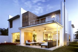 แบบบ้าน 3 ชั้น Modern Style 3 ห้องนอนพร้อมที่จอดรถชั้นใต้ดิน