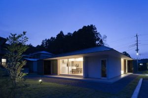 แบบบ้านชั้นเดียว Minimalist สไตล์เอเชีย เด่นที่โครงหลังคาสวย