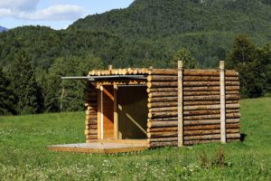 แบบกระท่อมไม้ Log Home เล็ก ๆ น่ารักๆ สไตล์คันทรี่