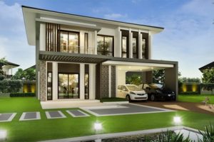 แบบบ้าน 2 ชั้น แบบบ้านสวยจาก Landy Home บ้าน Jennifer-V