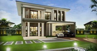แบบบ้าน 2 ชั้น แบบบ้านสวยจาก Landy Home บ้าน Jennifer-V