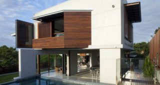 แบบบ้าน 3 ชั้น บ้านโมเดิร์นบนพื้นที่ต่างระดับในออสเตรเลีย สวยเป็นที่สุด