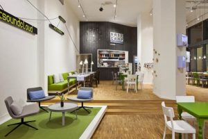 แบบตกแต่งร้านกาแฟ โมเดิร์นสไตล์ที่ครบทุกฟังค์ชั่น และบริการมัลติมีเดีย