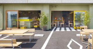 แบบตกแต่งร้านกาแฟ โดดเด่นมีเอกลักษณ์จากเส้นจราจร