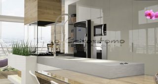 ห้องครัวสุดสวยสไตล์โมเดิร์น เหมาะสำหรับออฟฟิศหรือร้านกาแฟ