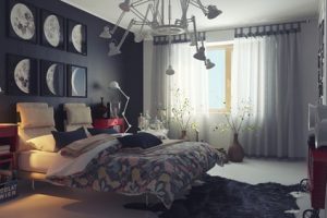 ห้องนอนสำหรับชายหนุ่ม สวยเท่ผสมผสานหลายแนวลงตัว