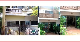 Renovate ทาวน์เฮ้าส์เล็กๆ ให้กลายเป็นสไตล์โมเดิร์นเรียบหรู