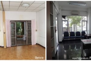 Renovate ทาวน์เฮ้าส์เก่า 20 ปี ให้เป็น ออฟฟิตใหม่ แบบประหยัดงบ