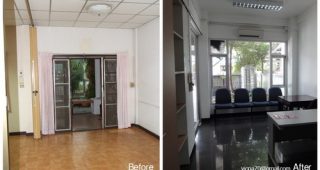 Renovate ทาวน์เฮ้าส์เก่า 20 ปี ให้เป็น ออฟฟิตใหม่ แบบประหยัดงบ
