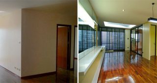 Renovate ห้องคอนโดมือสองแบบ 2 Bed ให้กลายเป็น 1 Bed สุดหรูและทันสมัย