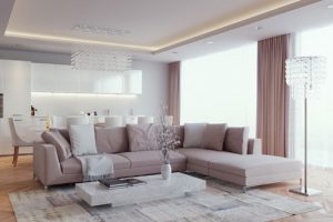 ตกแต่งห้องนั่งเล่นแบบ Elegant Contemporary ในสไตล์ของ Eduard Caliman