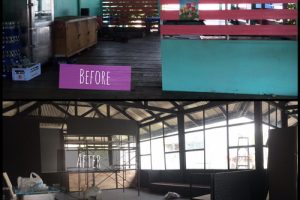 รีโนเวท : ร้านก๋วยเตี๋ยวเก่าริมน้ำ ให้เป็นคาเฟ่ ปูน อิฐ ไม้เหล็ก เท่ๆ