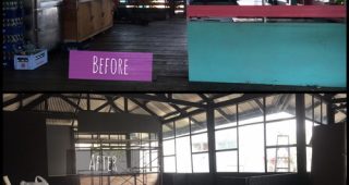 รีโนเวท : ร้านก๋วยเตี๋ยวเก่าริมน้ำ ให้เป็นคาเฟ่ ปูน อิฐ ไม้เหล็ก เท่ๆ