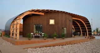 HALO บ้านชั้นเดียวหลังคาโค้งทรงกลม ผลงานนักศึกษาจาก Sweden’s Chalmers University