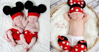 แต่งตัวลูกน้อยให้เป็น Mickey และ Minnie น่ารักสุด ๆ