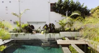 แต่งสวนหลังบ้านสำหรับทาวน์เฮ้าส์และบ้านทรงแคบ