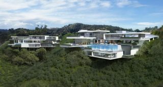 แมนชั่นคู่สองหลังใน Sunset Plaza Drive, Los Angeles