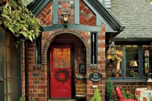บ้านอิฐแดงสไตล์ Tudor ในสวนอีเดน