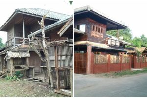 รีโนเวทบ้านไม้เก่ารกร้าง กลายเป็นบ้านใหม่ทีน่าอยู่กว่าเดิม