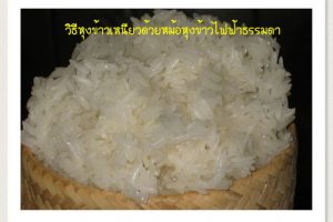 วิธีหุงข้าวเหนียว ด้วยหม้อหุงข้าวไฟฟ้าธรรมดา