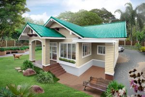 แบบบ้านรีสอร์ทสไตล์ไทยประยุกต์ ขนาดกะทัดรัด สีสันเย็นตา