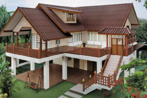 แบบบ้านใต้ถุนสูง โปร่งสวยสบาย รับลมเย็นตลอดวัน