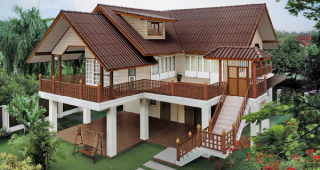 แบบบ้านใต้ถุนสูง โปร่งสวยสบาย รับลมเย็นตลอดวัน