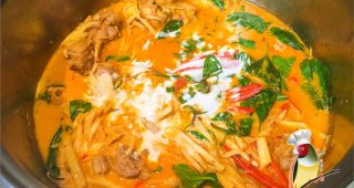 สูตรแกงเผ็ดหน่อไม้สดใส่ไก่ รสเด็ด เผ็ดร้อน