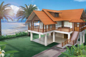แบบบ้านยกพื้นสูง สวยเหมือนบ้านตากอากาศริมทะเล