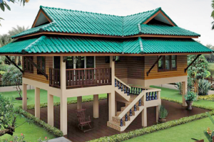แบบบ้านไทยประยุกต์ สวยโปร่ง ลมเย็นน่าอยู่