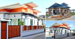 รีวิว : สร้างบ้านสไตล์โมเดิร์น ขนาดกะทัดรัด ตัวบ้านใช้งบ 600,000 บาท