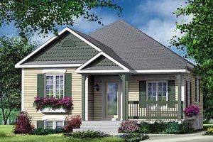 แบบแปลนบ้านสไตล์ Simple สีโทนครีมนุ่ม ๆ