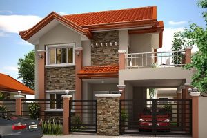 แบบบ้านสองชั้นแต่งหินอารมณ์รีสอร์ทสวยหรู