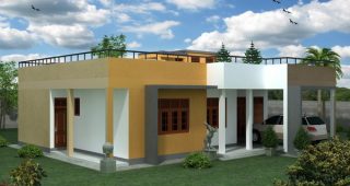 Jasmin แบบบ้านหลังคา Flat slab แนวโมเดิร์น