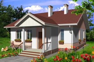 Tulpan แบบบ้านสีขาว-ชมพูทรงน่ารัก