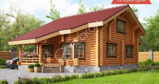 แบบบ้านไม้ Log Cabin อบอุ่นแบบบ้านไร่