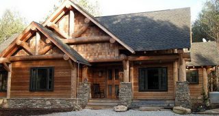 เคบินกลางป่าแนว Rustic ดิบ ๆ แต่อบอุ่นน่าอยู่
