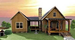 Dog Trot House บ้านไม้สวยคั่นด้วยห้องนั่งเล่นโปร่ง