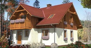 BBD1102 แบบบ้านครึ่งปูนครึ่งไม้สวยสบายใจ