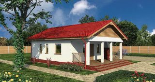WAJ3508 แบบบ้านสวยขนาด 2 ห้องนอน ราคาหลักแสน