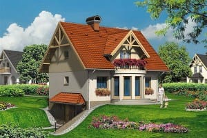 BBA1146 แบบบ้านสามชั้นสวยสดใสแนวคันทรี่
