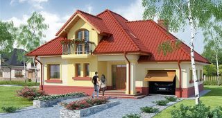 WRW1030 แบบบ้านสวยสดชื่นรายล้อมสนามหญ้ากว้าง