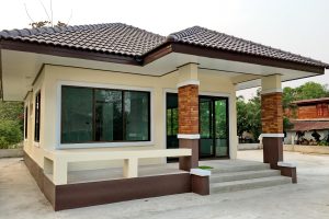 รีวิว บ้านชั้นเดียวราคาประหยัด พื้นที่ใช้สอย 60 ตร.ม. งบประมาณ 600,000 บาท